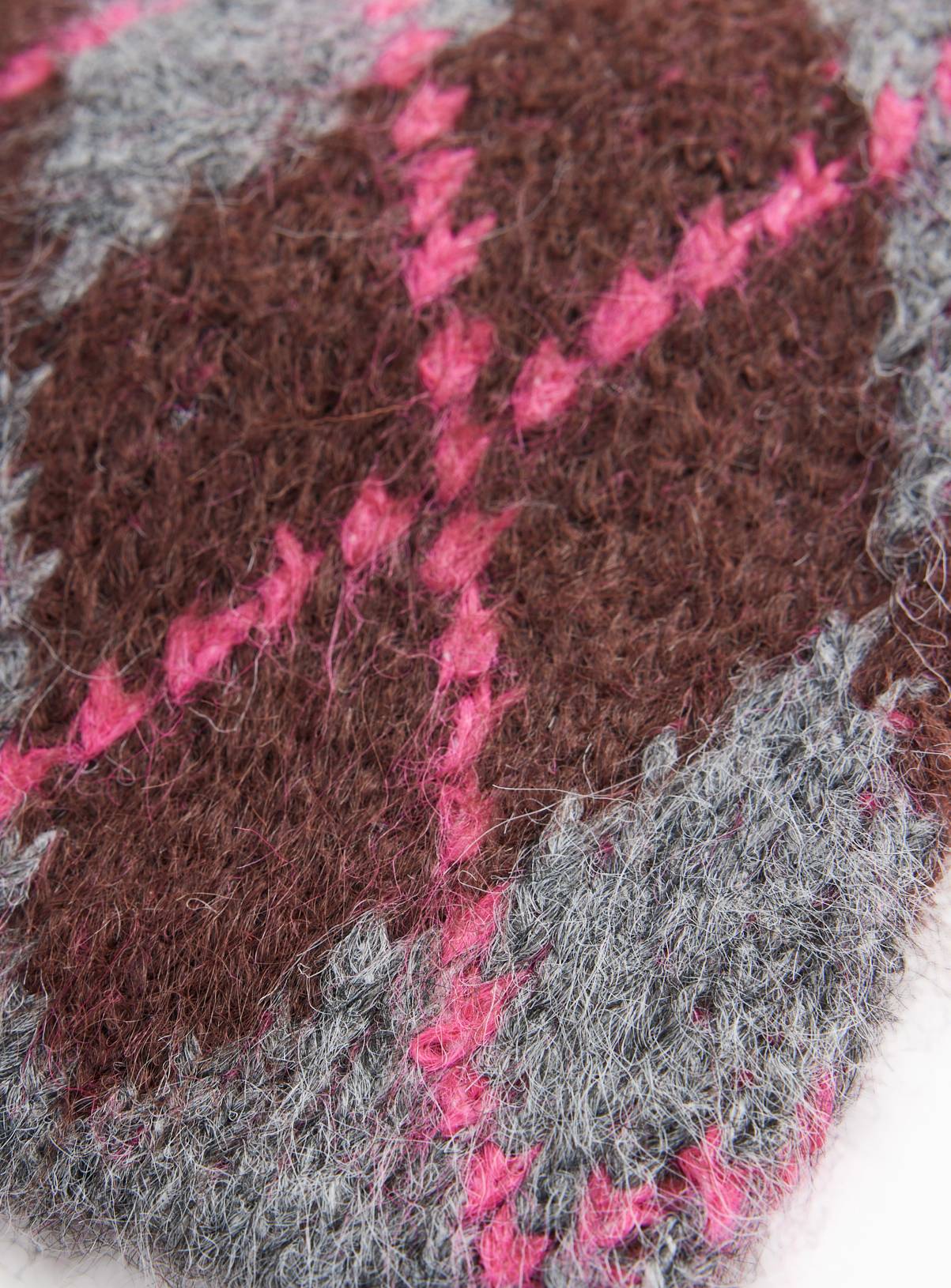 Multi-Coloured Argyle Beanie One Size - Image 2